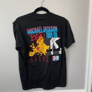 Vintage Michael Jackson Bad 1988 Concert Tee